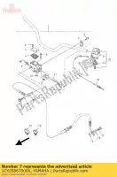 1CX258670000, Yamaha, support, maître cylindre yamaha xc yb ybr yfm 90 125 2007 2008 2009 2010 2011 2012 2013, Nouveau