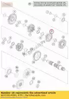 60333014000, KTM, idler gear 4. gear ktm  adventure super adventure super duke 1050 1090 1190 1290 2013 2014 2015 2016 2017 2018 2019 2020, New