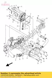 Ici, vous pouvez commander le joint, couvercle de carter 2 auprès de Yamaha , avec le numéro de pièce 1SCE54610000: