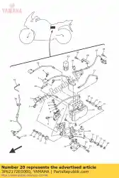 Aquí puede pedir quedarse, cubierta lateral 1 de Yamaha , con el número de pieza 3P62172E0000: