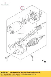 motor, ster van Suzuki, met onderdeel nummer 3110005510, bestel je hier online: