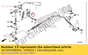 honda 54330HN8000 plate, shift gate - Bottom side