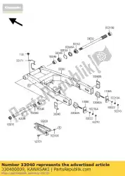 Here you can order the adjuster-chain,outer,lh zr750- from Kawasaki, with part number 330400009: