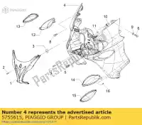 5755615, Piaggio Group, Ff shield x9 unpainted piaggio x 125 180 250 500 2002 2004 2005 2006 2007, New