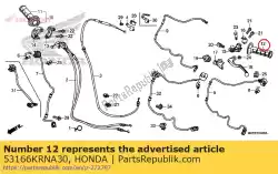 Ici, vous pouvez commander le prise, l. Manipuler auprès de Honda , avec le numéro de pièce 53166KRNA30: