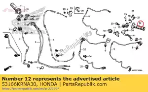 honda 53166KRNA30 prise, l. manipuler - La partie au fond