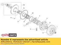 AP8106832, Piaggio Group, Brake shoes return spring aprilia  scarabeo 100 2000, New