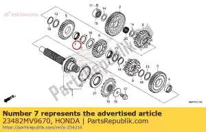 honda 23482MV9670 cuello, estría, 28x31x9 - Lado inferior