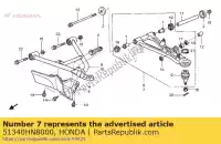 51340HN8000, Honda, Set braccioli, l. fr. superiore honda trx650fa fourtrax rincon trx680fa 650 680 , Nuovo