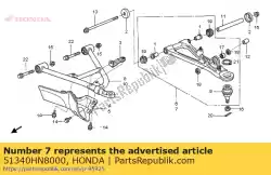 Tutaj możesz zamówić zestaw ramienia, l. Fr. Górny od Honda , z numerem części 51340HN8000: