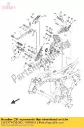 Here you can order the cover 2 from Yamaha, with part number 1WS274631000: