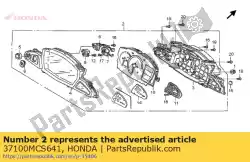 Here you can order the no description available at the moment from Honda, with part number 37100MCS641: