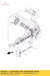 Qui puoi ordinare scatola ingranaggi asse posteriore assy da Yamaha , con numero parte 4BD461011000: