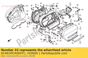 Honda 81482MCA000YC gieten, l. rr. zadeltas - Onderkant