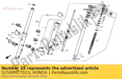 Here you can order the no description available at the moment from Honda, with part number 51500MZ7013: