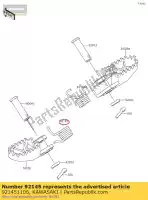 921451106, Kawasaki, resorte, paso, lh kx80-w1 kawasaki  kx 65 80 85 1998 1999 2000 2001 2002 2003 2005 2006 2007 2008 2009 2010 2011 2012 2013 2014 2015 2016 2017 2018 2019 2020, Nuevo