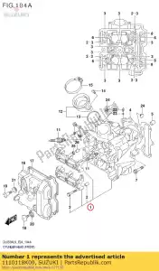 suzuki 1110118K00 zespó? g?owicy, przód cylindra - Dół