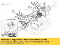 AP8127150, Piaggio Group, chicote de fiação principal aprilia  rsv 1000 2004 2005 2006 2007 2008, Novo