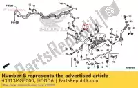 43313MGE000, Honda, tuyau comp. c, rr. frein honda  vfr 1200 2010 2011 2012 2013 2017, Nouveau