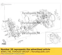 8580170B, Piaggio Group, Cat.a blauwe bus halve schalen     , Nieuw