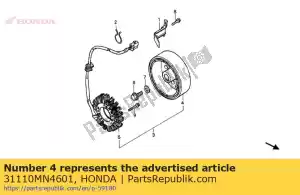 Honda 31110MN4601 volante volante comp. (nd - Lado inferior