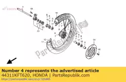 Aqui você pode pedir o colarinho, fr. Lado da roda em Honda , com o número da peça 44311KFT620: