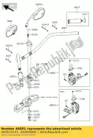 460910147, Kawasaki, controle de montagem de caixa, lh vn1700 kawasaki vn vulcan 1700 2009 2010 2011 2012 2013 2014 2015 2016, Novo