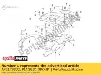 AP8178832, Piaggio Group, wsparcie lugg.rack. czarny aprilia  scarabeo 125 150 200 250 1999 2000 2001 2002 2003 2004 2005 2006 2007, Nowy