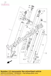 Here you can order the spring, front fork from Yamaha, with part number 2PP231410000: