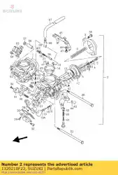 Here you can order the carb. Assy rh from Suzuki, with part number 1320210F22: