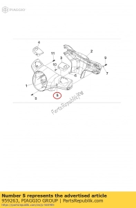 aprilia 959263 scheibe - Bottom side