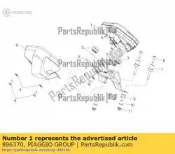 Aqui você pode pedir o painel de controle em Piaggio Group , com o número da peça 896370: