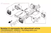 33620MAN920, Honda, base comp.r, rr wi honda nx dominator  nx650 650 , Novo