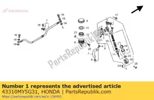 Honda 43310MY5G31 slang comp., rr. rem - Onderkant