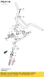 Suzuki 0916010128XC0 washer,10.5x25x - Bottom side