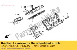 Here you can order the cover, l. Cylinder head from Honda, with part number 12321MT3000: