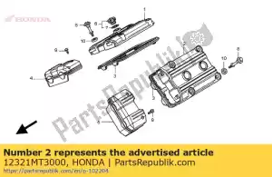 honda 12321MT3000 cover, l. cylinder head - Bottom side