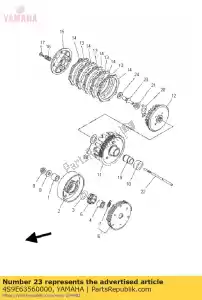 yamaha 4S9E63560000 rod, push 1 - Bottom side