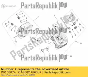 Piaggio Group B0138074 testa cilindro - Il fondo