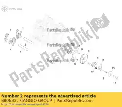 Tutaj możesz zamówić wydech wahacza od Piaggio Group , z numerem części 880633: