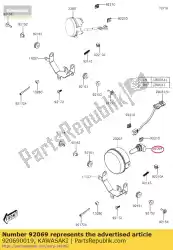 Ici, vous pouvez commander le ampoule, 12v 35 / 35w kaf950f9f auprès de Kawasaki , avec le numéro de pièce 920690019: