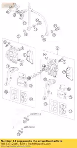 ktm 60113012000 przewód hamulcowy fr.430 / 740 / 825mm 06 - Dół