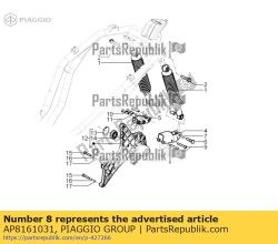 Aprilia AP8161031, Schokbreker bus, OEM: Aprilia AP8161031