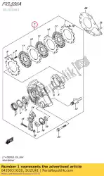 Here you can order the brake assy,rear from Suzuki, with part number 6420031G20: