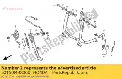 Aqui você pode pedir o suporte, suporte lateral em Honda , com o número da peça 50150MBG000: