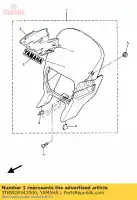 3TBW28342000, Yamaha, corpo, capota (branco do farol) yamaha xt xte 600, Novo