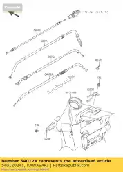 Here you can order the cable-throttle,closing from Kawasaki, with part number 540120241: