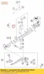 Aqui você pode pedir o cilindro de freio traseiro cpl. Sx 09 em KTM , com o número da peça 77013060044: