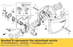 Here you can order the switch assy,comb from Honda, with part number 35100MGR641: