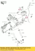 921531798, Kawasaki, tornillo, bridado-pequeño, 6x16 ex250k kawasaki  ninja z 250 300 400 2008 2009 2010 2011 2013 2014 2015 2016 2017 2018 2019 2020 2021, Nuevo